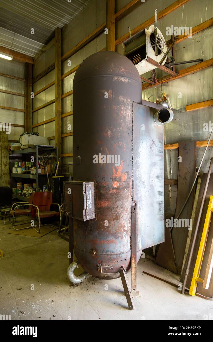 A rusty old boiler Stock Photo Alamy