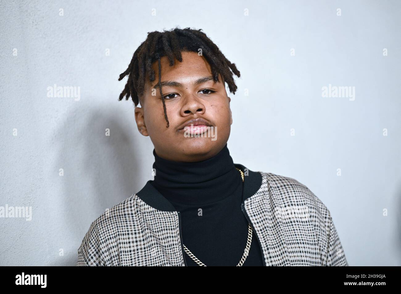 New York, USA. 26th Oct, 2021. Actor Solomon Irama attends Apple's