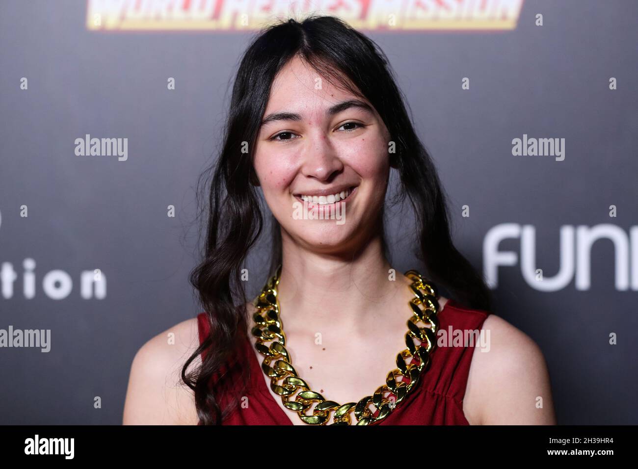 los-angeles-united-states-26th-oct-2021-los-angeles-california-usa-october-26-ovilee-may-arrives-at-the-los-angeles-premiere-of-funimation-s-my-hero-academia-world-heroes-mission-held-at