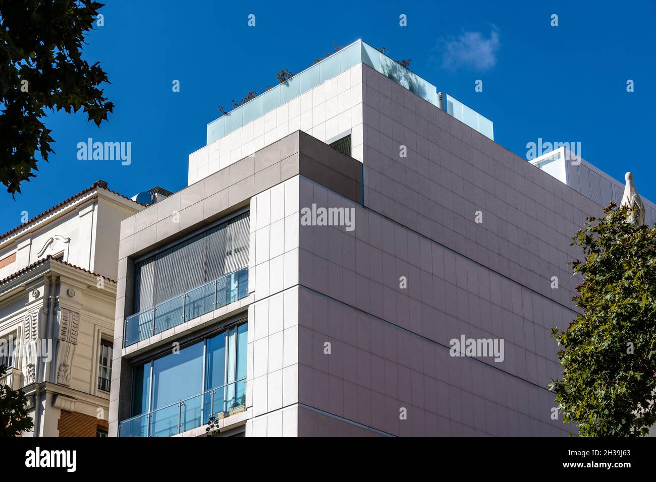 Madrid, Spain September 26, 2021 Luxury real estate development in