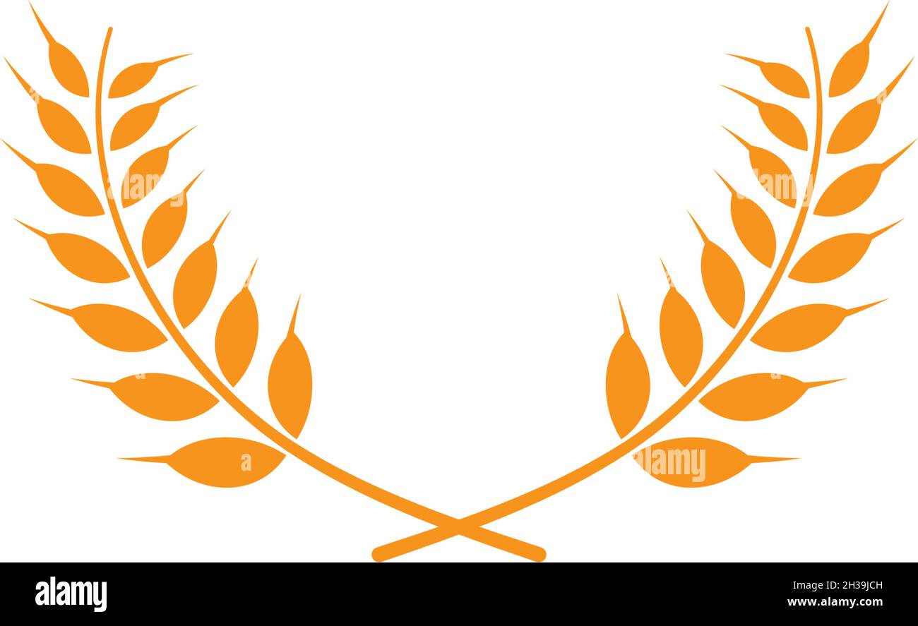wheat Logo Template vector icon design Stock Vector