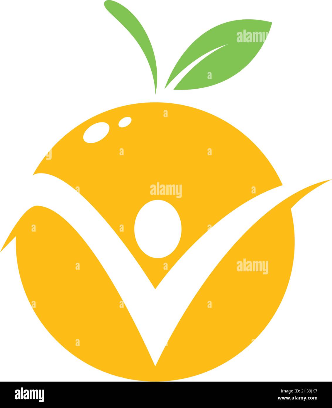 Fresh Orange fruit logo ilustration vector template Stock Vector Image ...