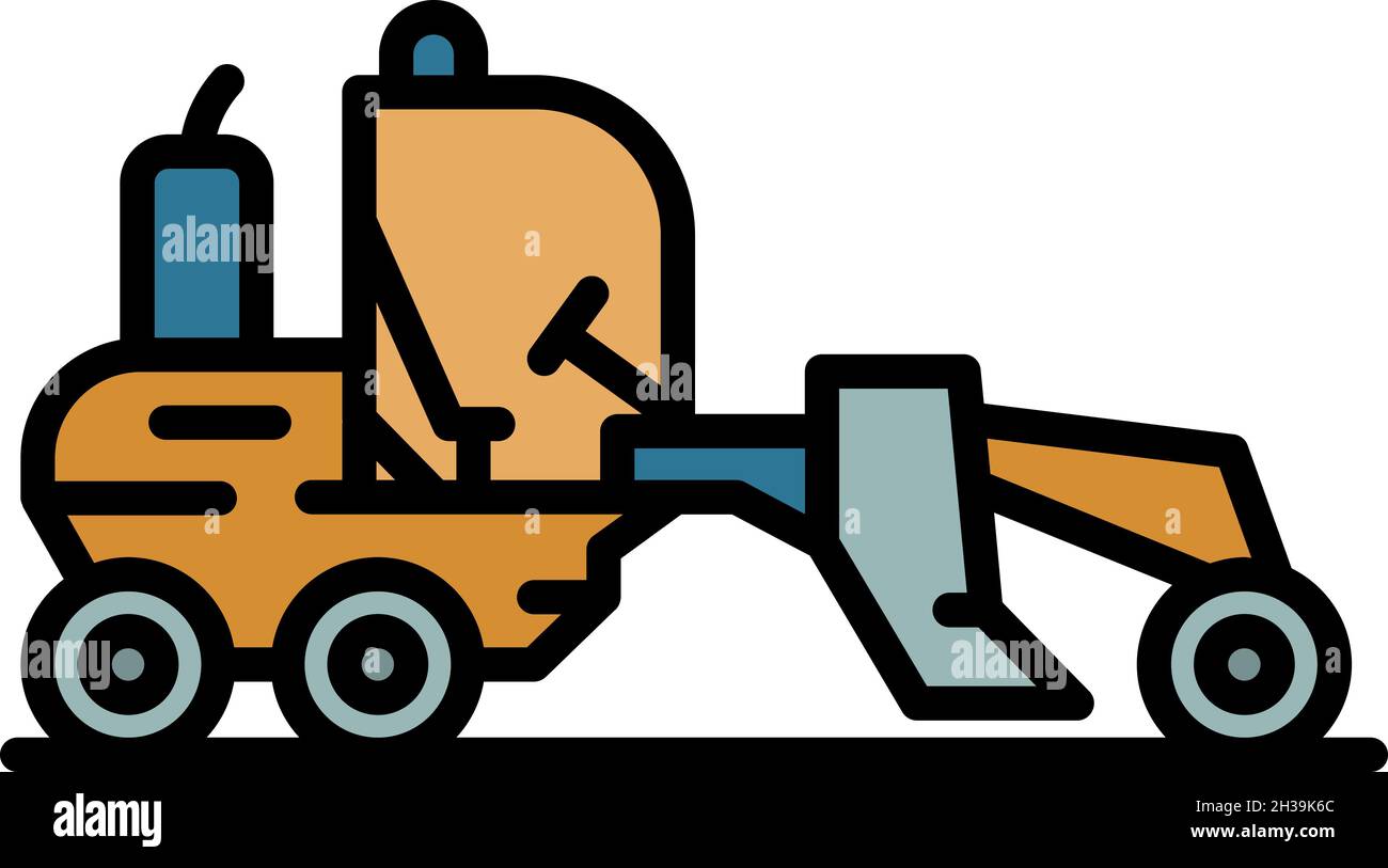 Heavy grader machine icon. Outline heavy grader machine vector icon ...