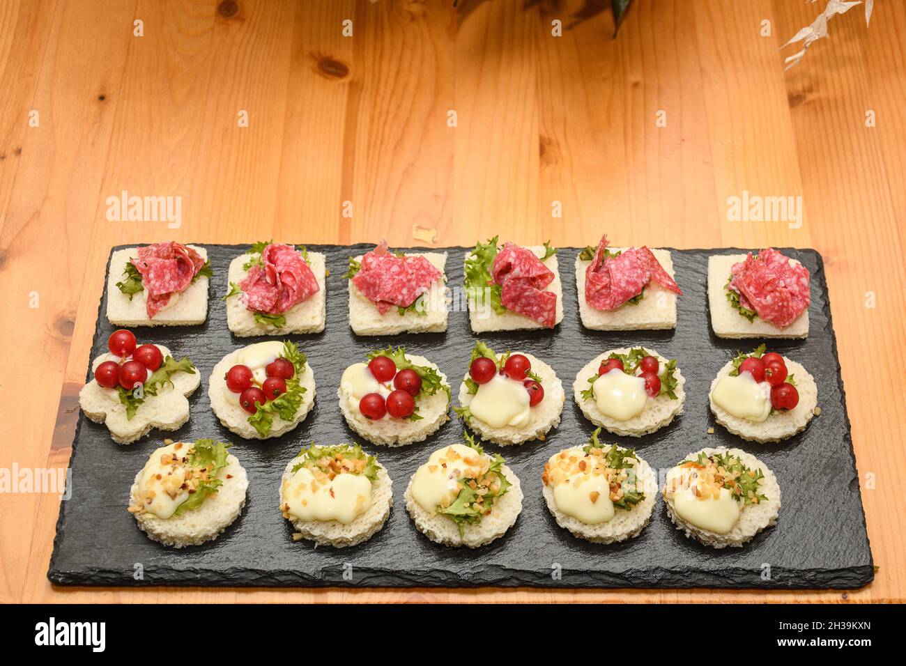 Assorted canapes hi-res stock photography and images - Alamy