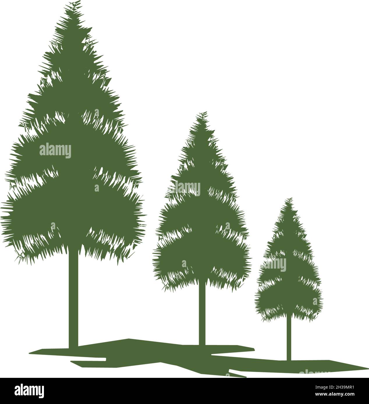 Pine tree logo ilustration vector design Stock Vector Image & Art - Alamy