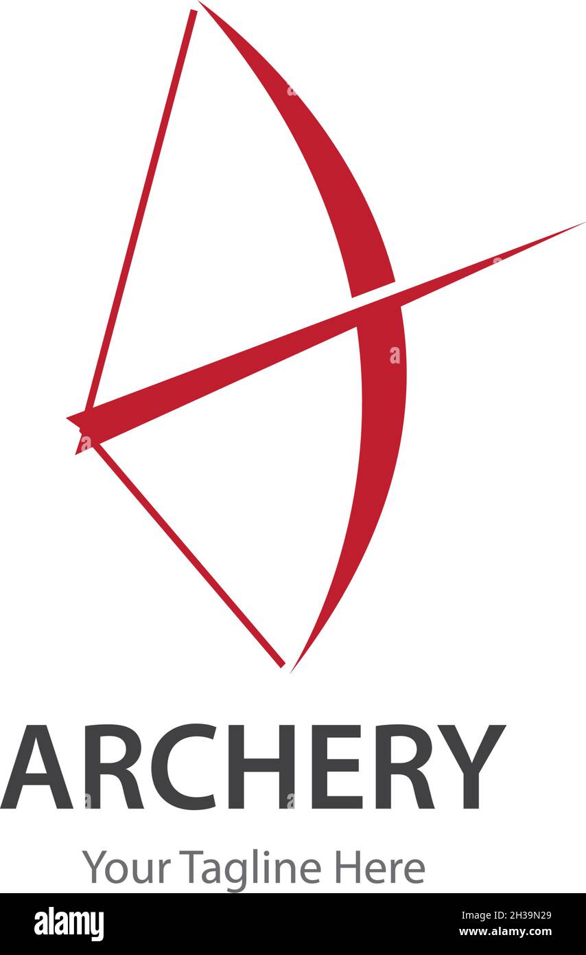 Archery logo icon vector ilustration template Stock Vector