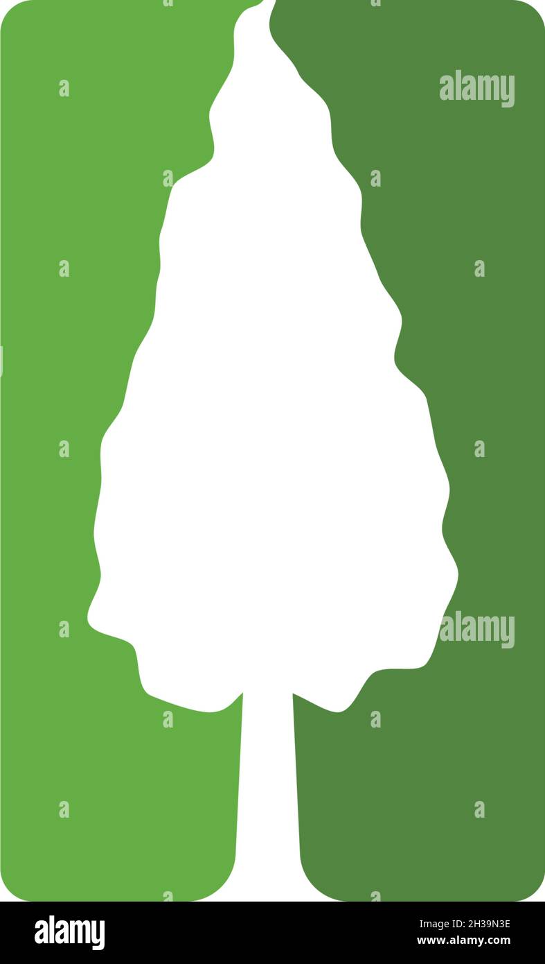 Pine tree logo ilustration vector design Stock Vector Image & Art - Alamy