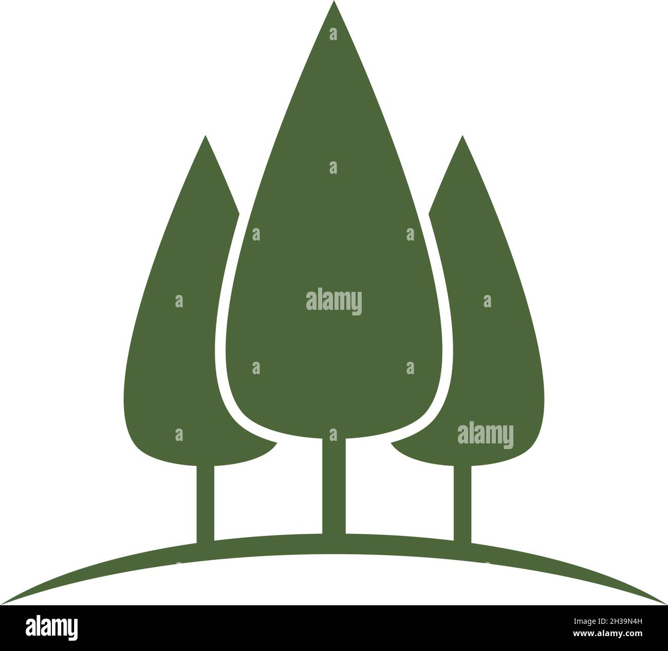 Pine tree logo ilustration vector design Stock Vector Image & Art - Alamy