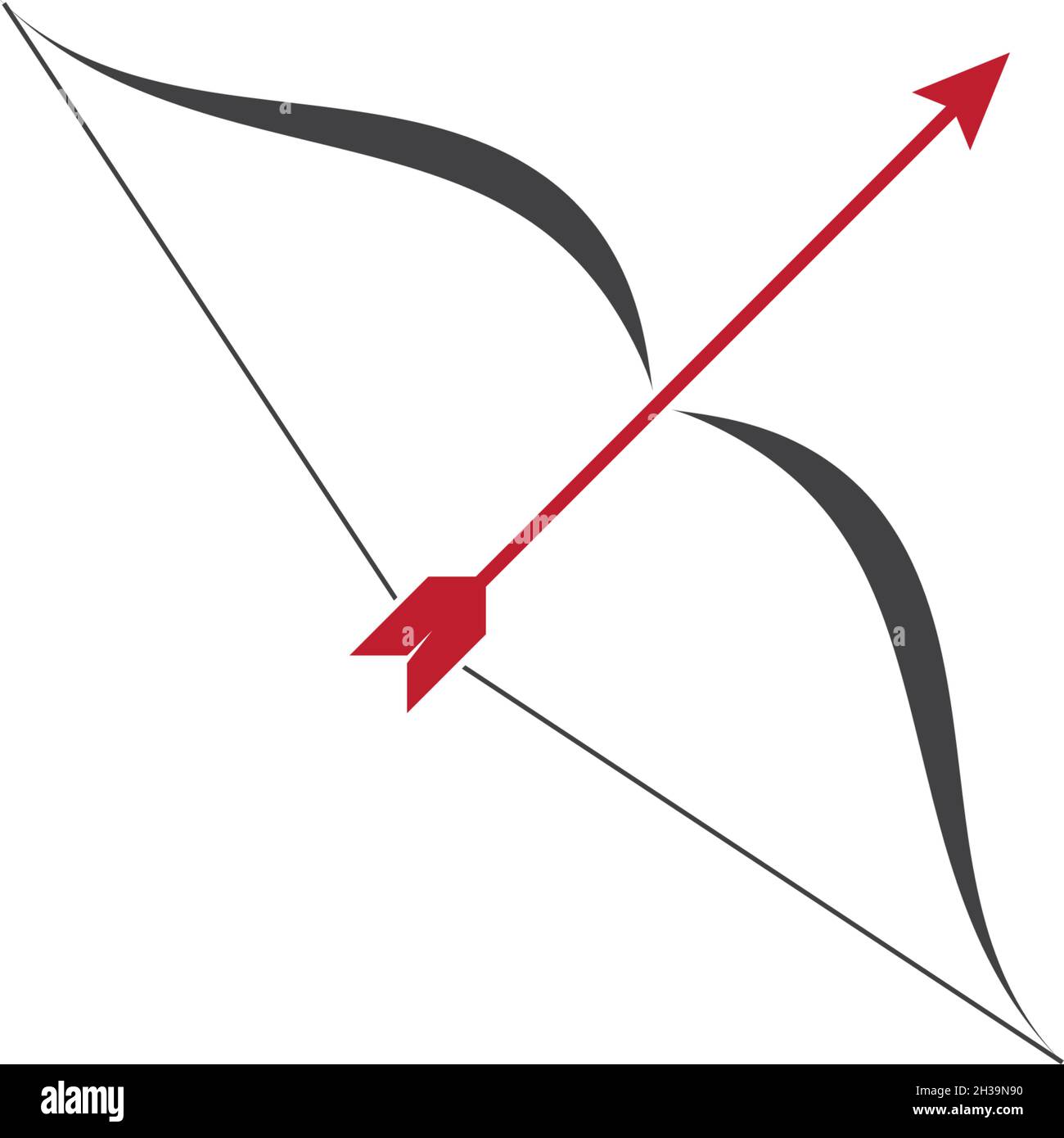 Archery logo icon vector ilustration template Stock Vector