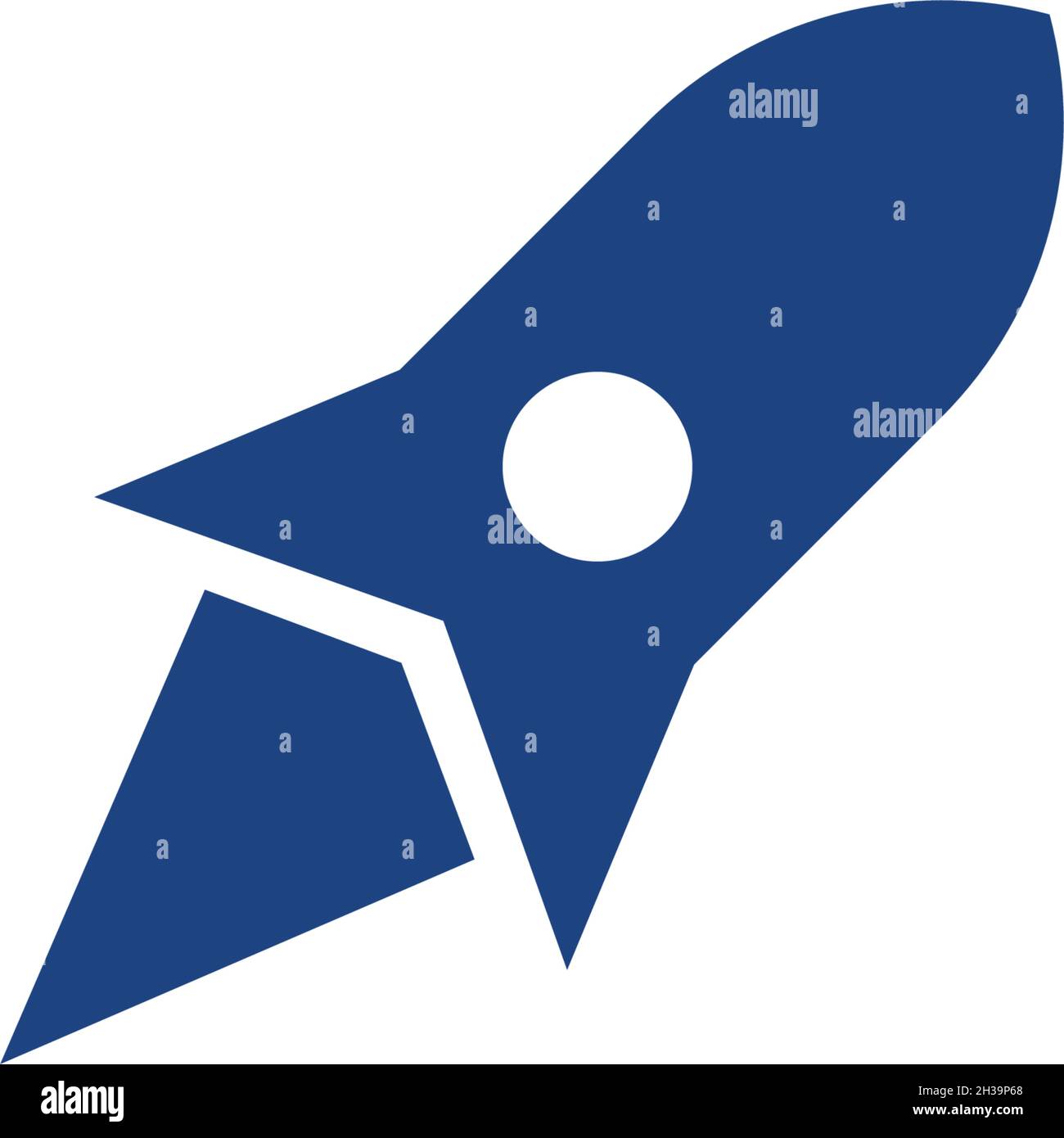 Rocket ilustration logo vector icon template Stock Vector
