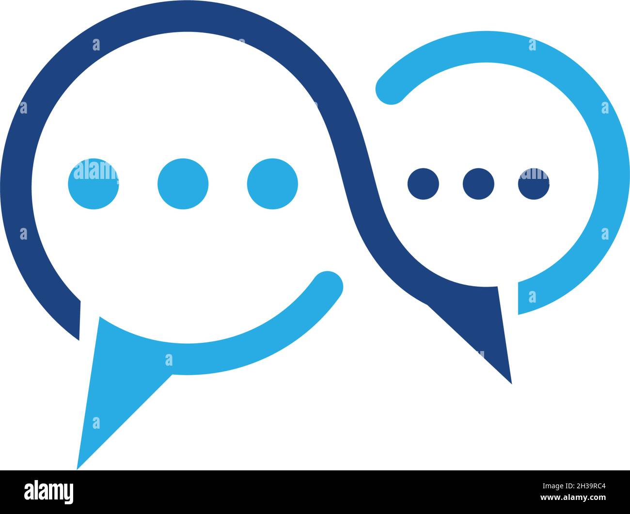 Speech bubble Logo template vector illustration Stock Vector