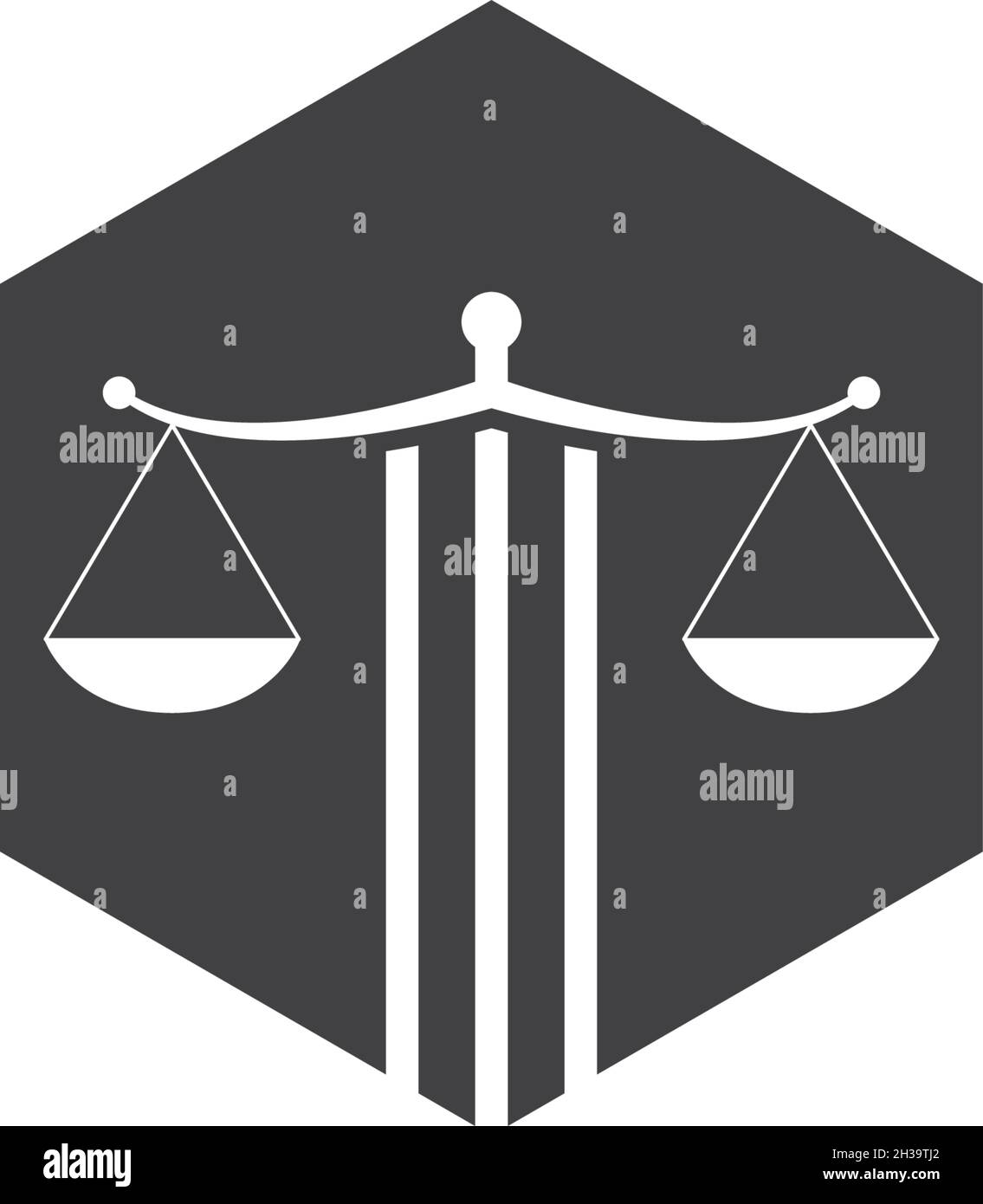 Scale Law firm logo ilustration vector template Stock Vector Image