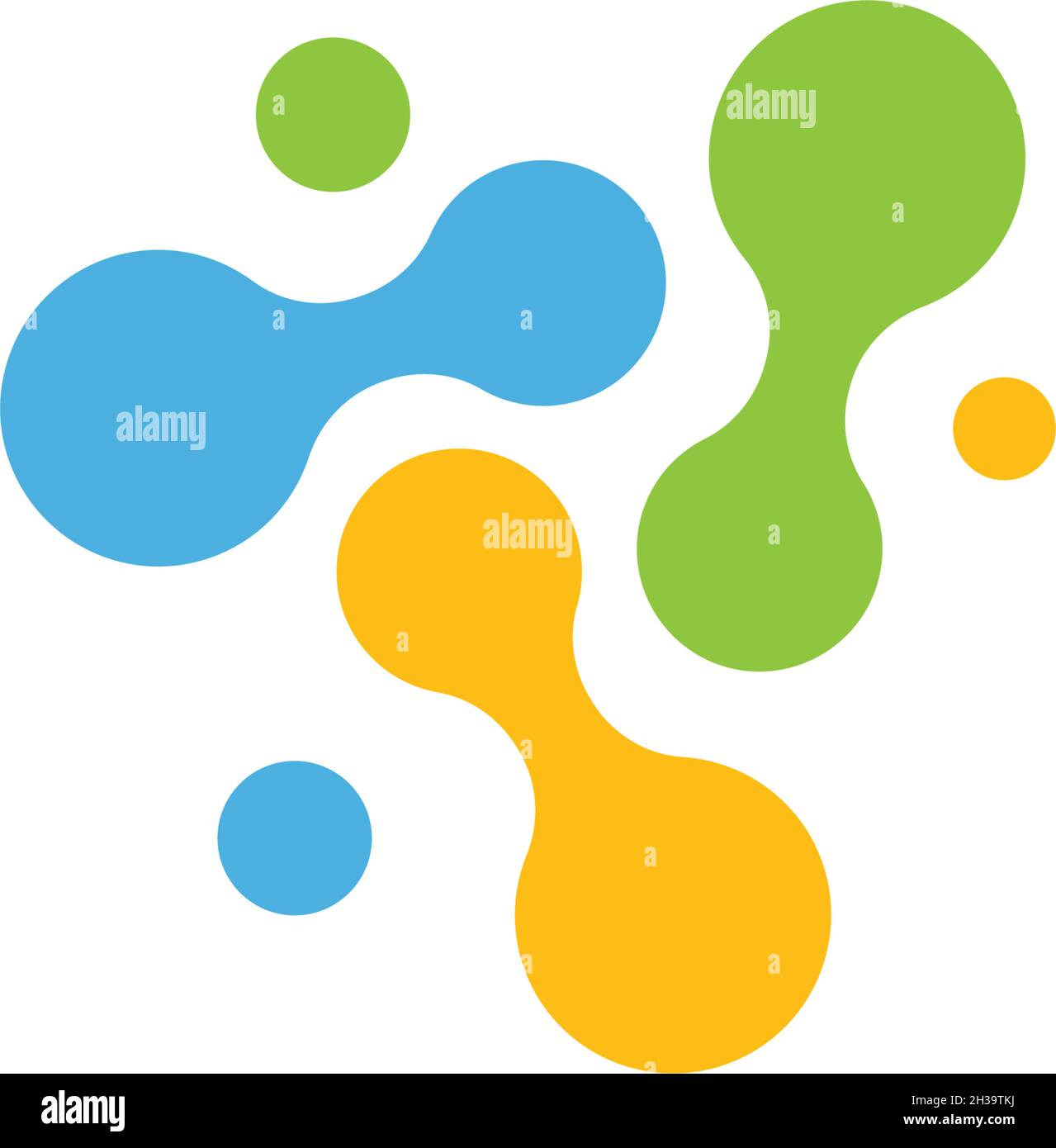 Molecule logo icon illustration vector template Stock Vector Image ...