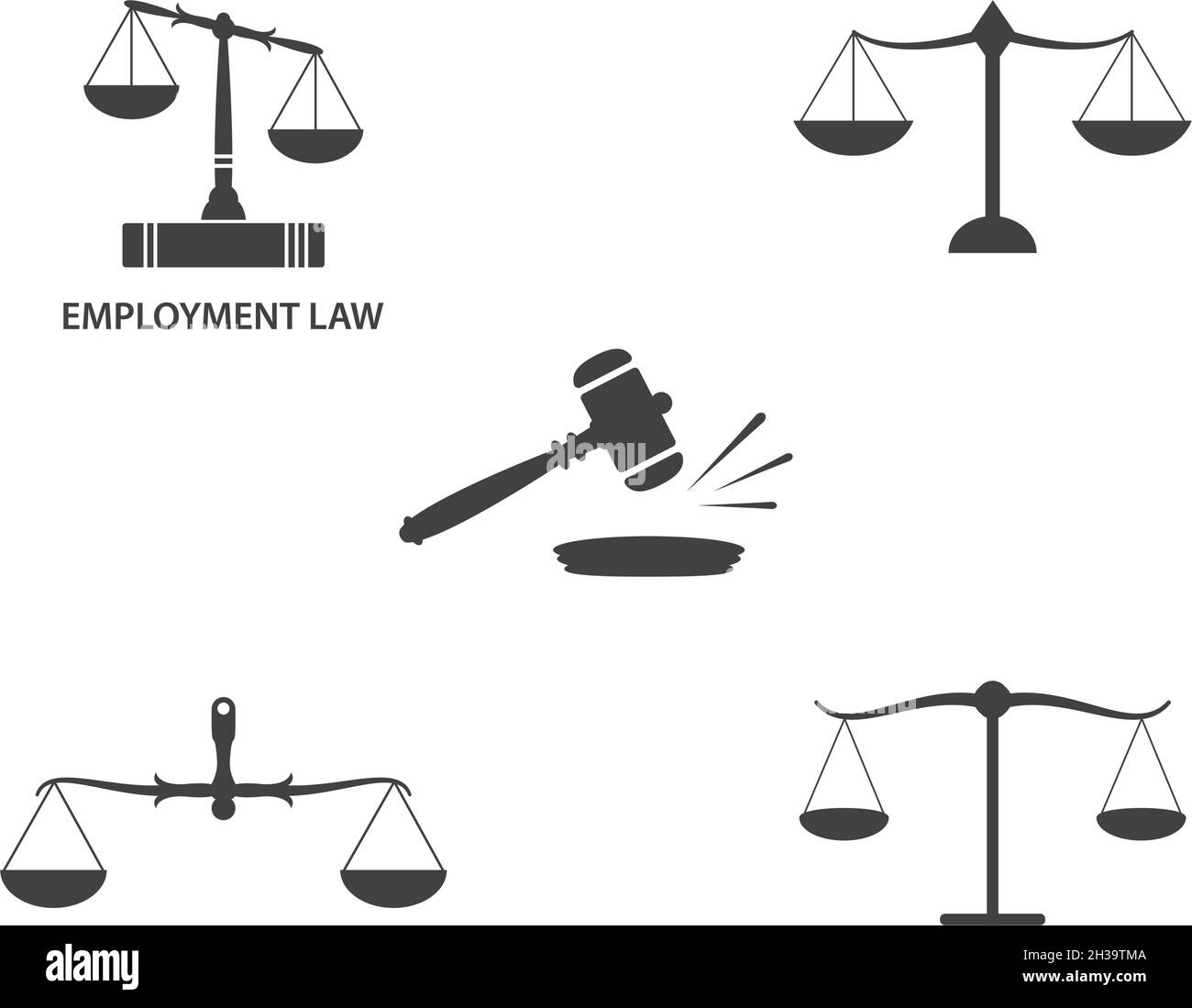 Scale Law firm logo ilustration vector template Stock Vector Image