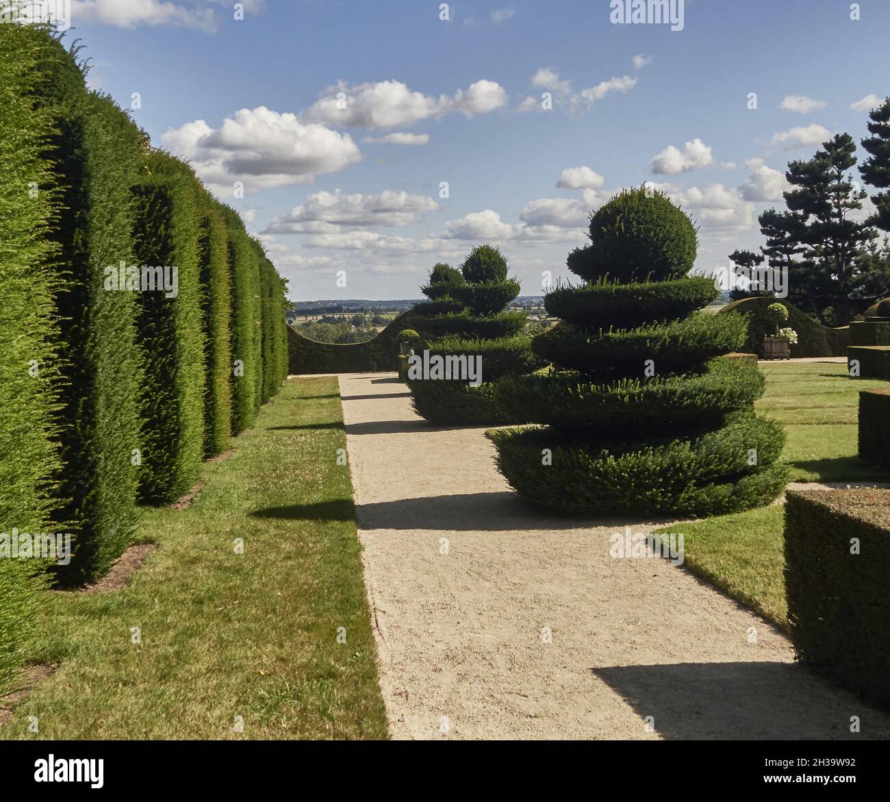 Bazouges la Perouse, France. Ille-et-Vilaine department, Britain. The gardens of Chateau de La Ballue in Bazouges la Perouse, are members of the prest Stock Photo