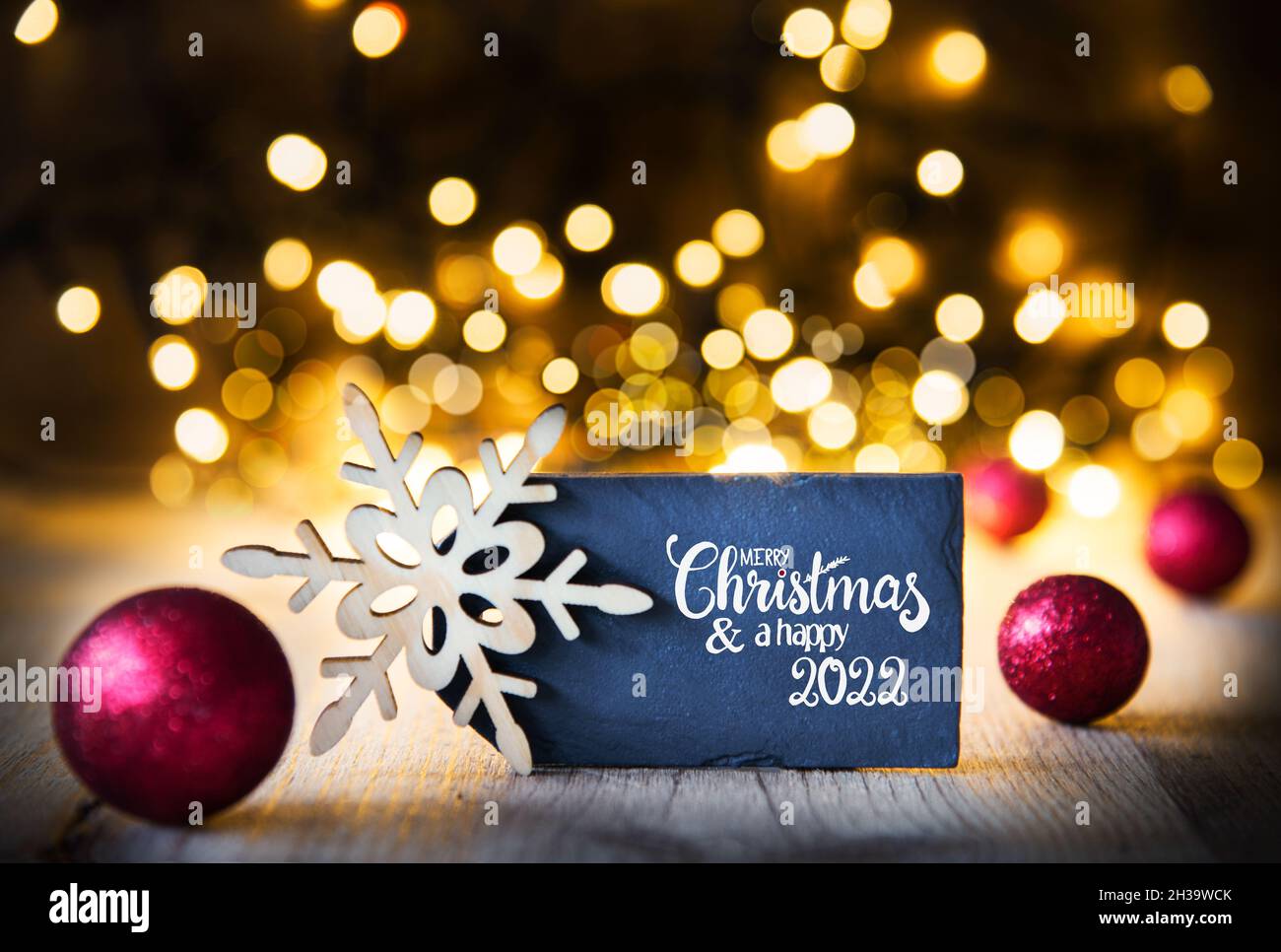 Closed For Christmas 2022 Purple Ornements Pics Sparkling Lights, Ball, Snowflake, Merry Christmas And Happy 2022 Stock  Photo - Alamy
