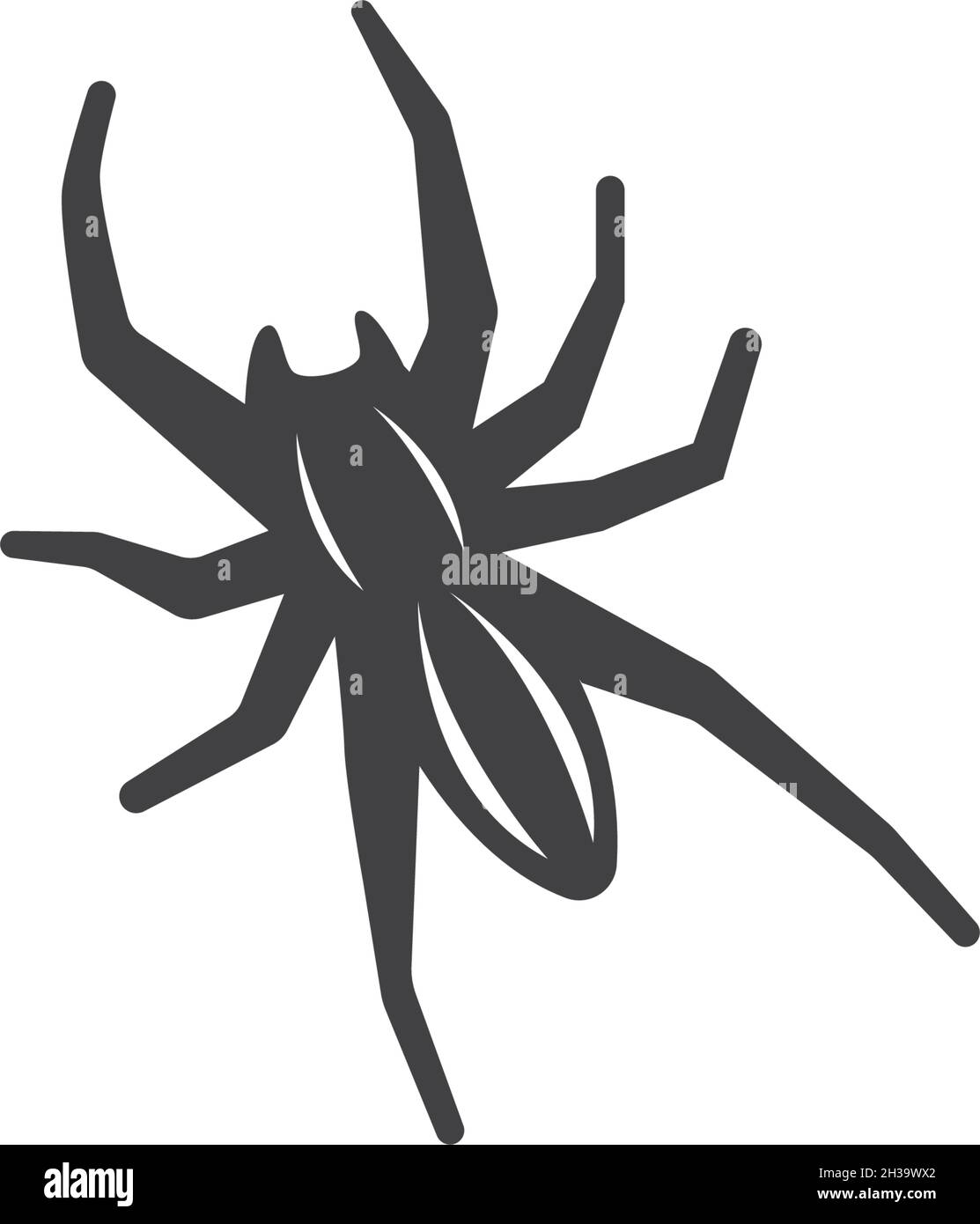 spider ilustration logo vector template Stock Vector
