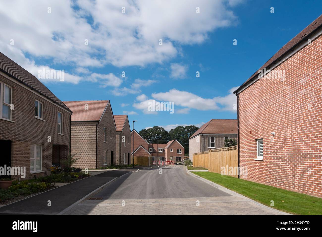 The view down Anna Sewell Way at the new development of houses at