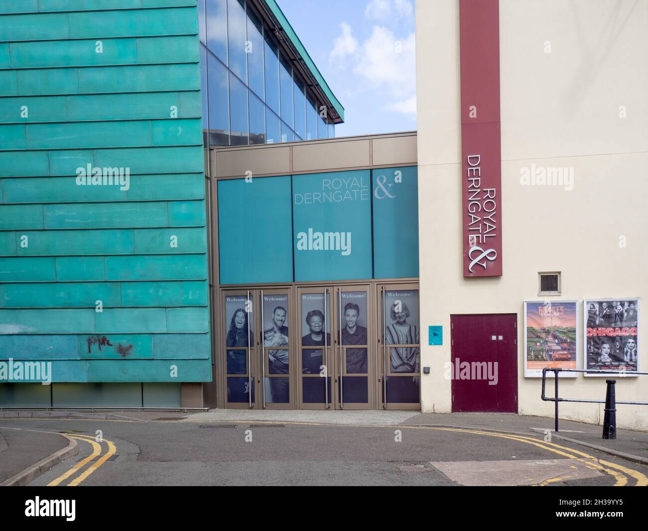 Entrance to Royal and Derngate Theatre, Northampton, UK Stock Photo Alamy