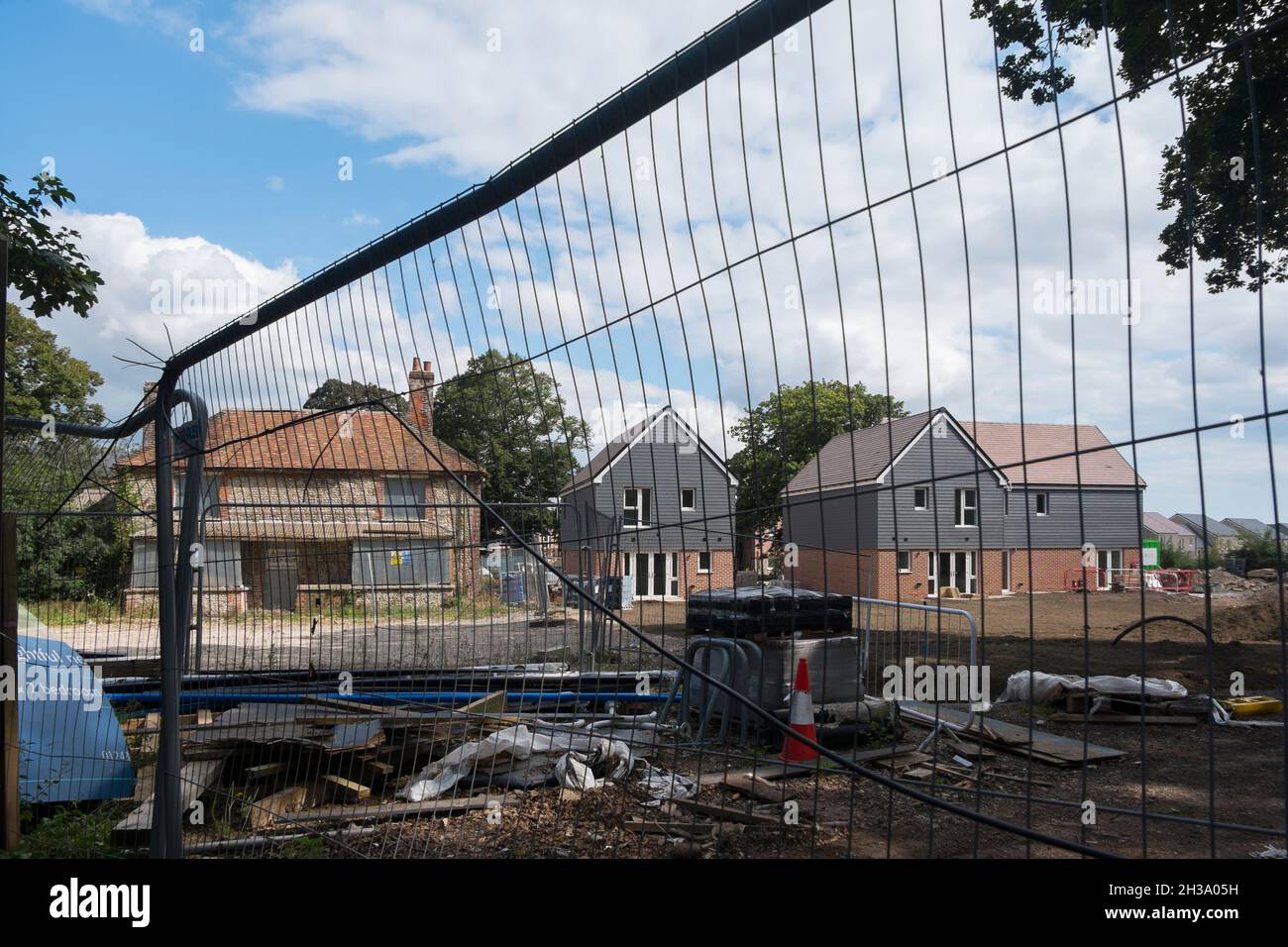 New houses under construction at Keepers Green, the new development in