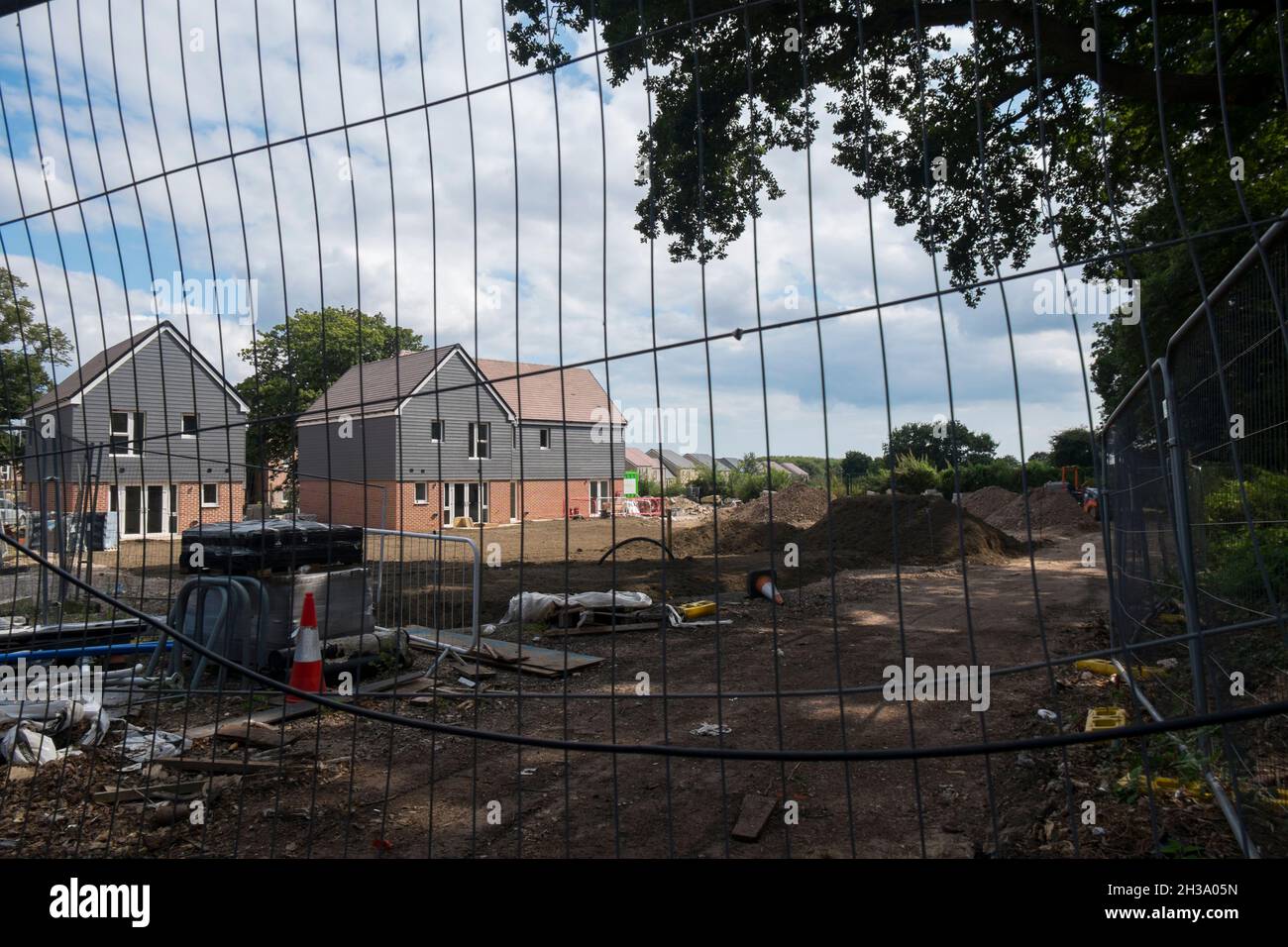 New houses under construction at Keepers Green, the new development in