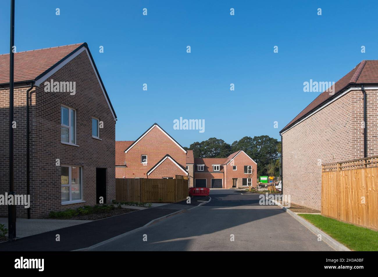 The view down Anna Sewell Way at the new development of houses at