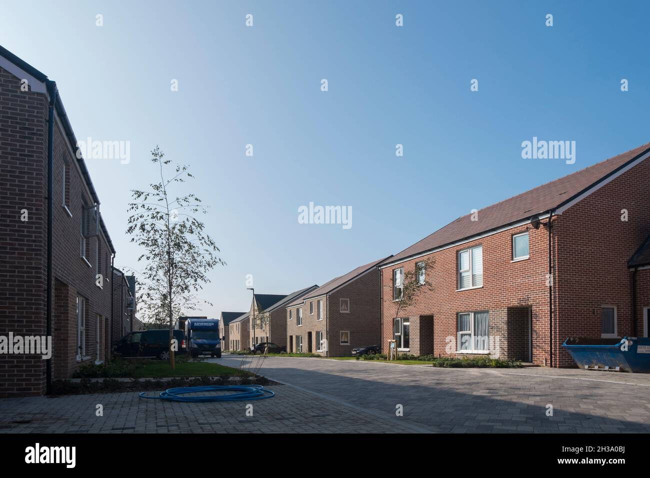 New houses being completed in Joseph Lancaster Lane, the new