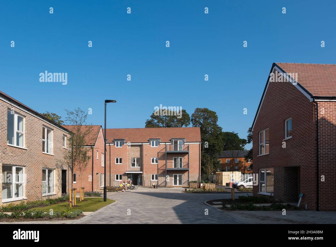 New houses being completed in Joseph Lancaster Lane, the new