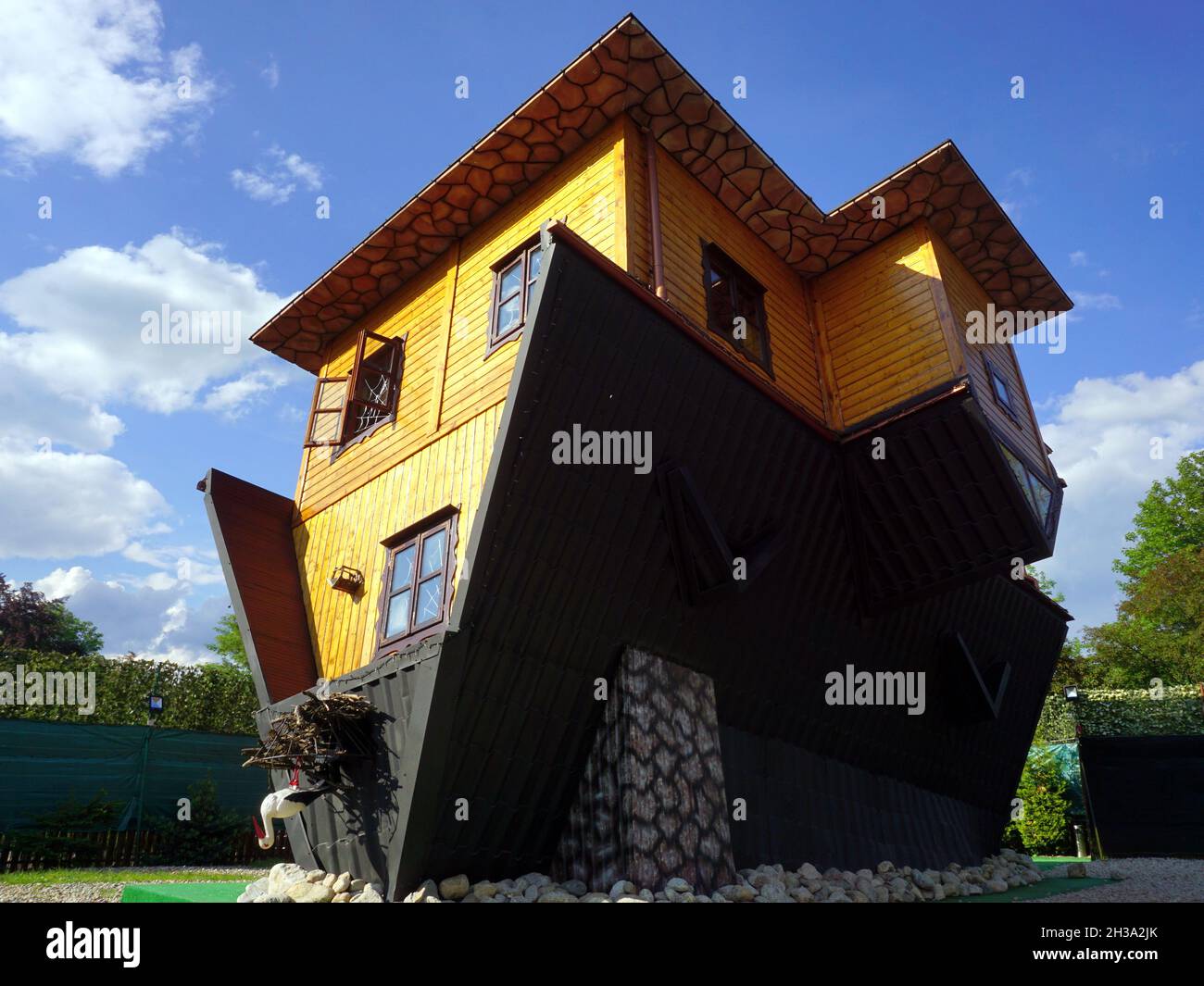 Upside down house, tourist attraction, Zakopane, Poland, May 2018 Stock Photo
