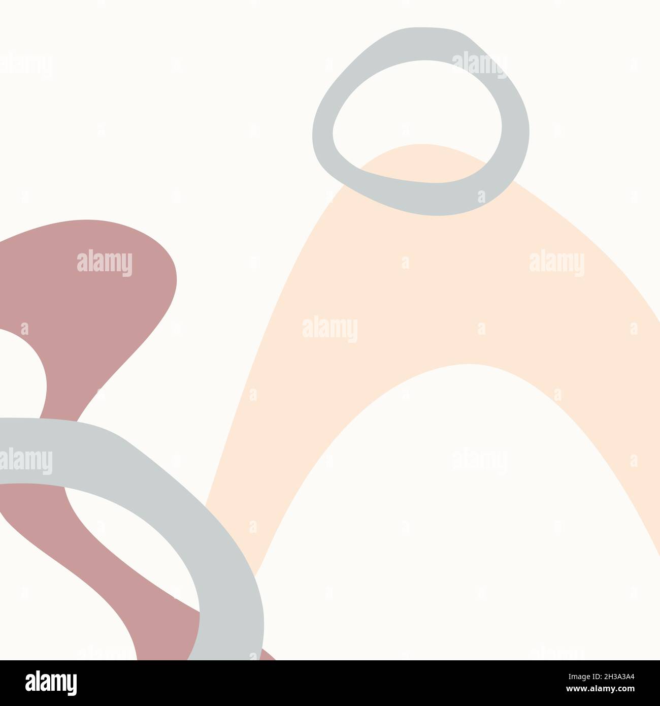 Abstract background image with rounded zigzag shapes in muted tones. Stock Vector