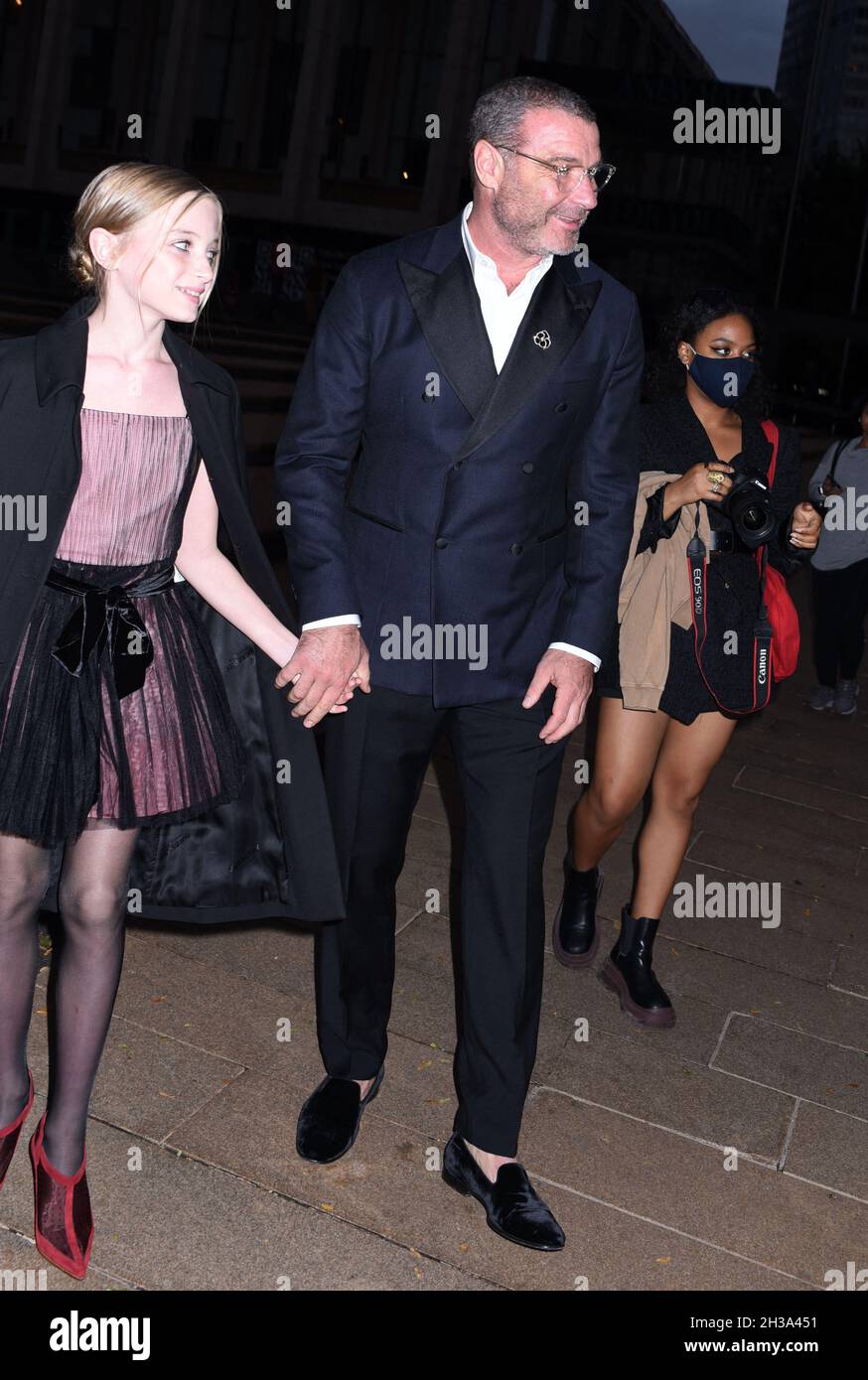 New York City, United States. 26th Oct, 2021. Liev Schreiber and his