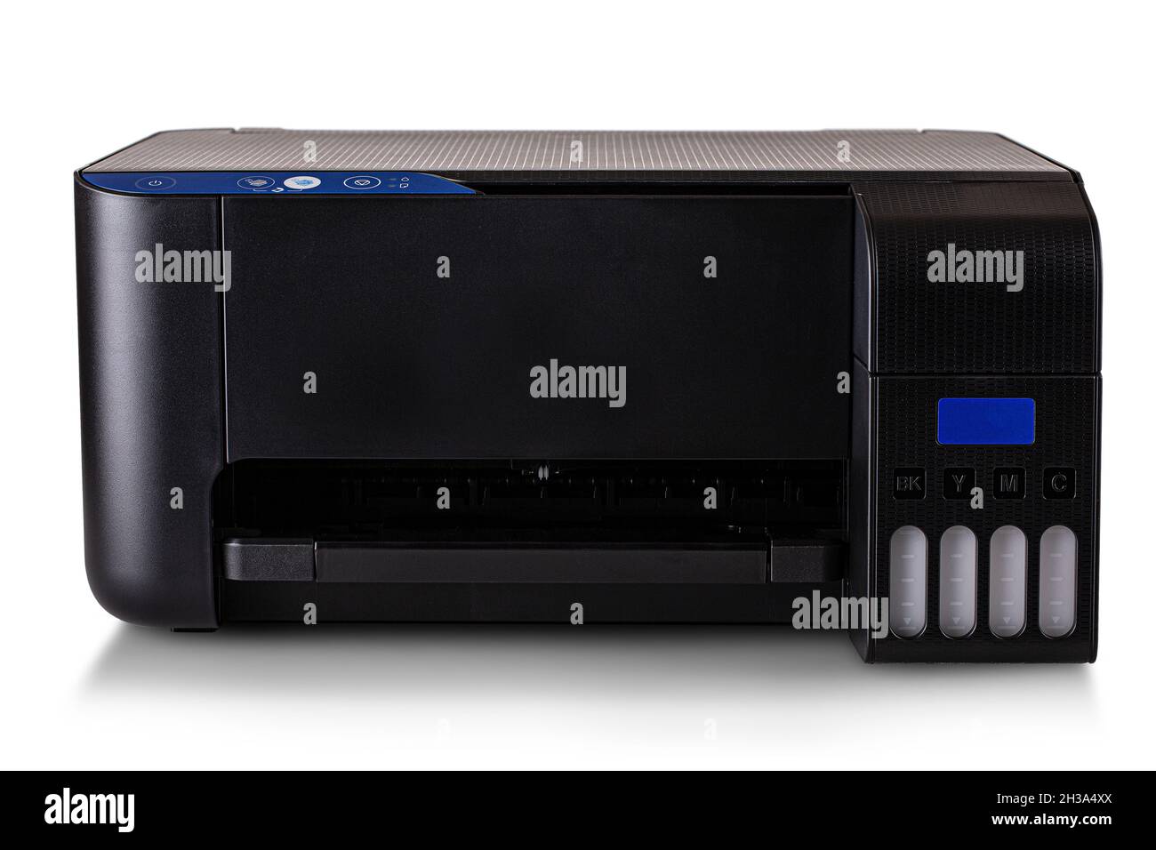 New modern multifunction printer isolated on white background Stock Photo