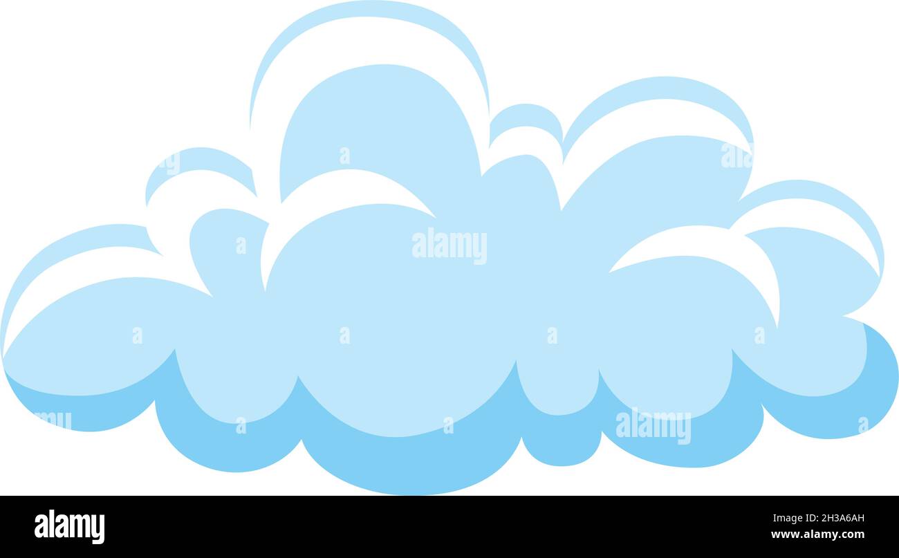 Cloud icon. Cartoon sky symbol. Cute and fluffy Stock Vector Image ...