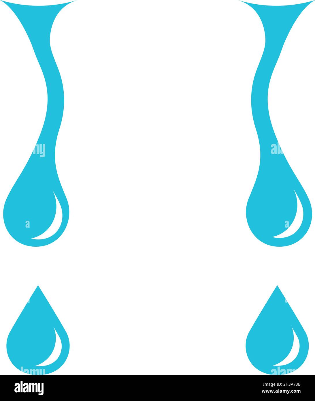 Teardrops Dripping water. Drops of rain, liquid flow or cartoon tears Stock  Vector Image & Art - Alamy