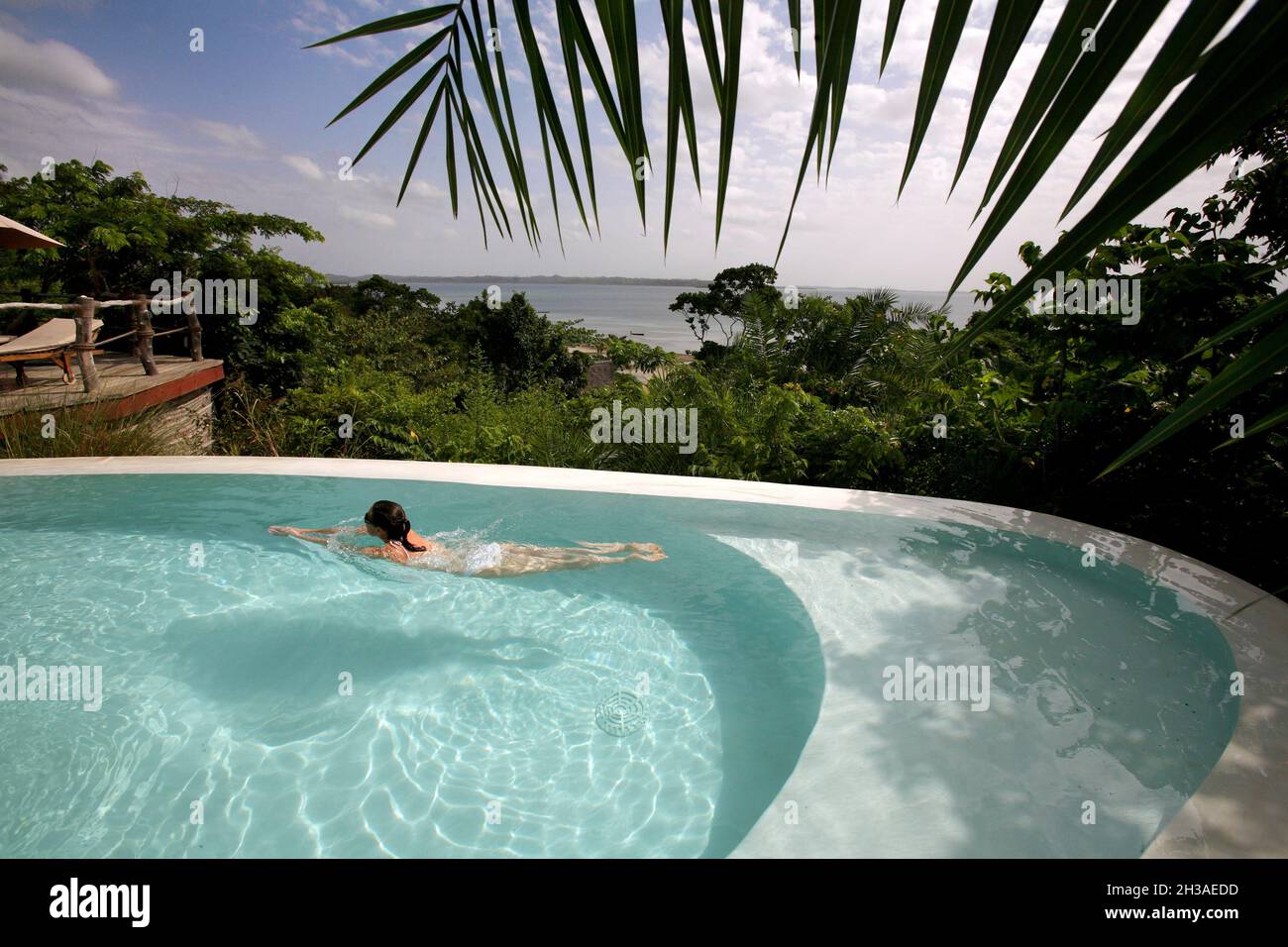 TANZANIA, ZANZIBAR ARCHIPELAGO, PEMBA ISLAND. FUNDOO LAGOON HOTEL Stock Photo
