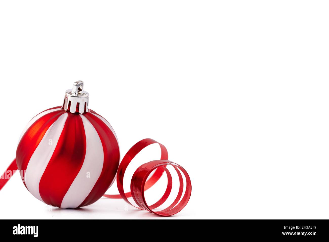 Christmas decoration balls isolated on white background Stock Photo - Alamy
