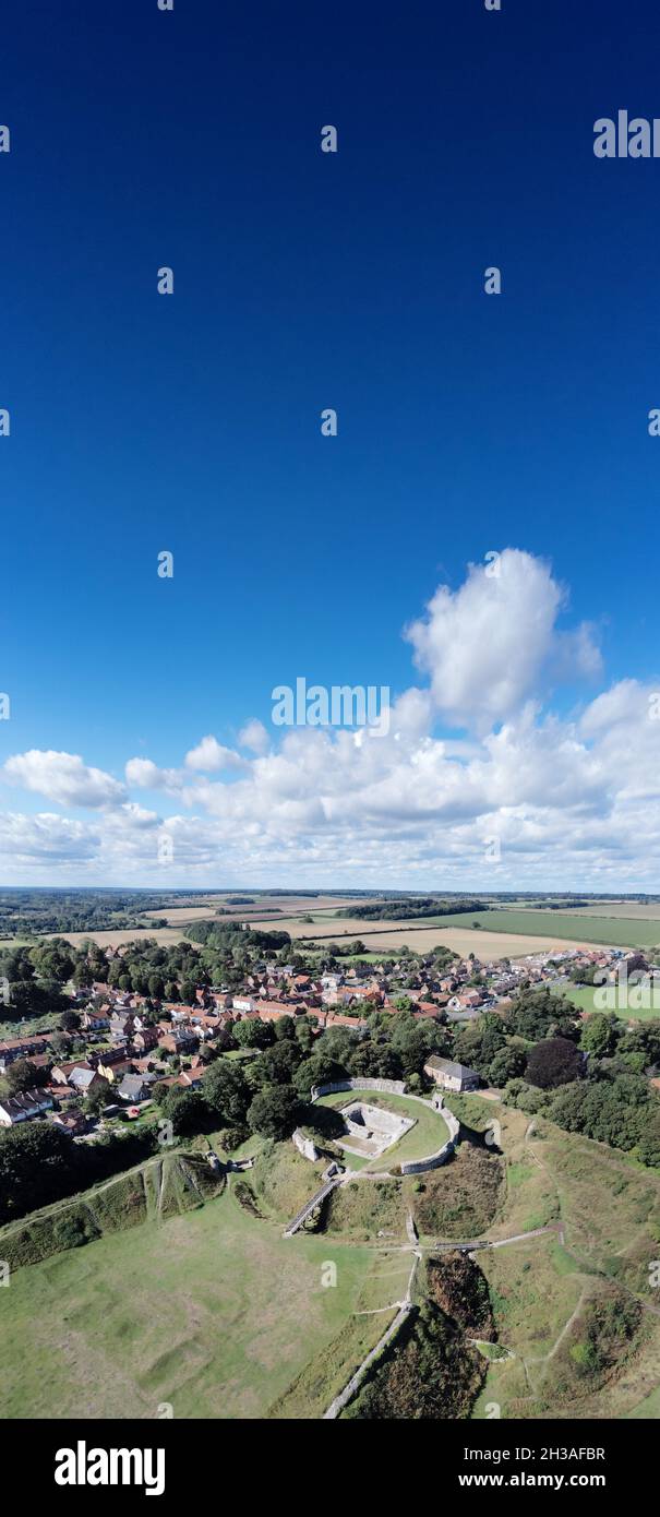 Castle acre norfolk aerial hi-res stock photography and images - Alamy