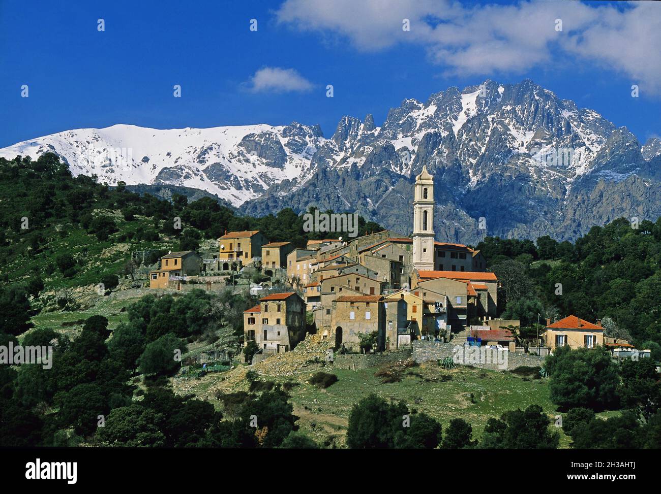 FRANCE. HAUTE CORSE (2B) SOVERIA VILLAGE Stock Photo