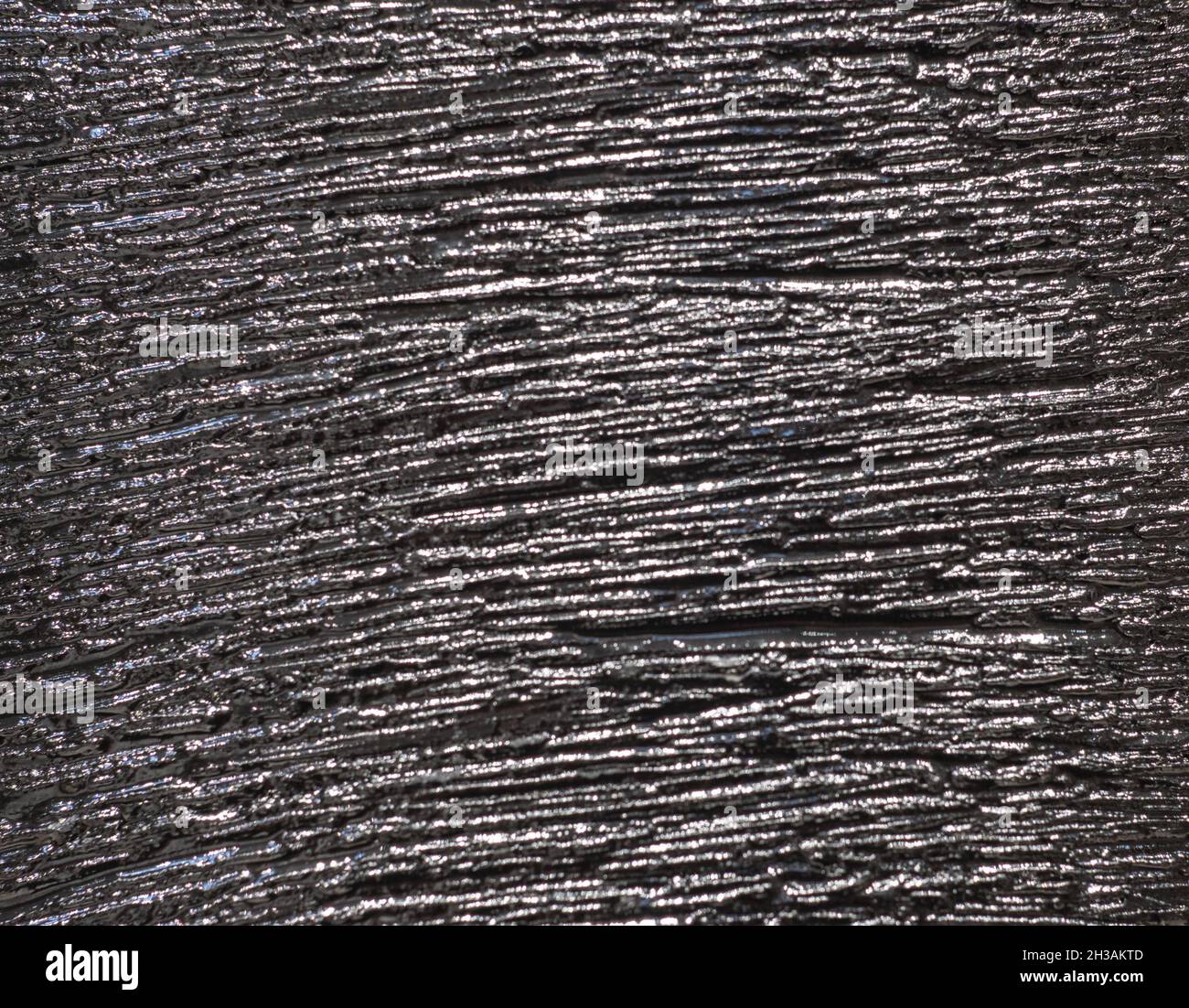 rough silvery scratched surface texture, background. Stock Photo