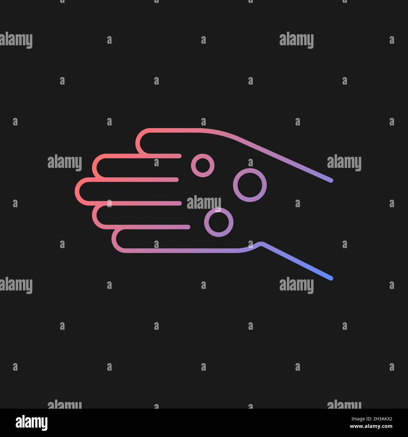 Rheumatoid nodules gradient vector icon for dark theme Stock Vector ...