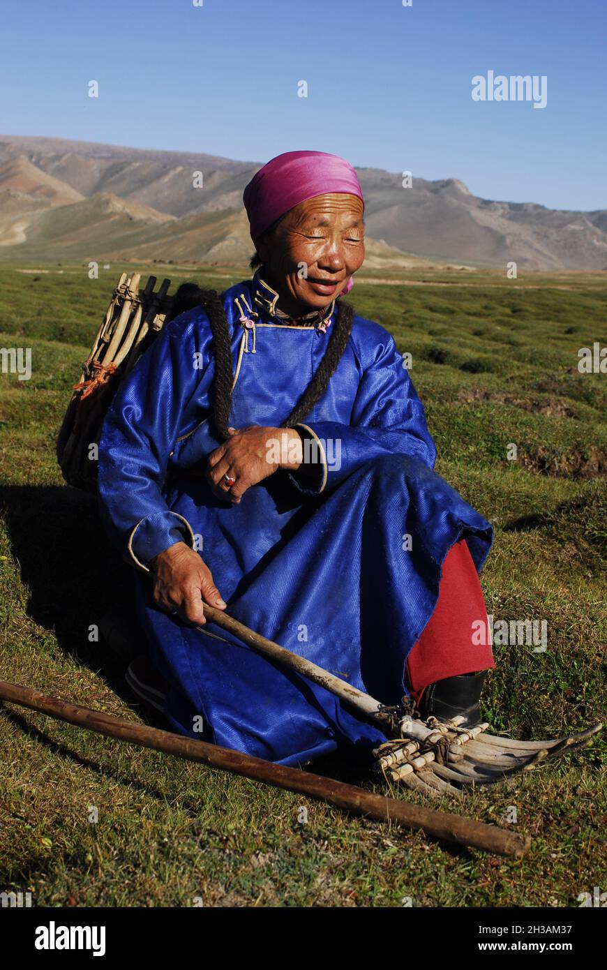 MONGOLIA. NOMAD PEOPLE Stock Photo