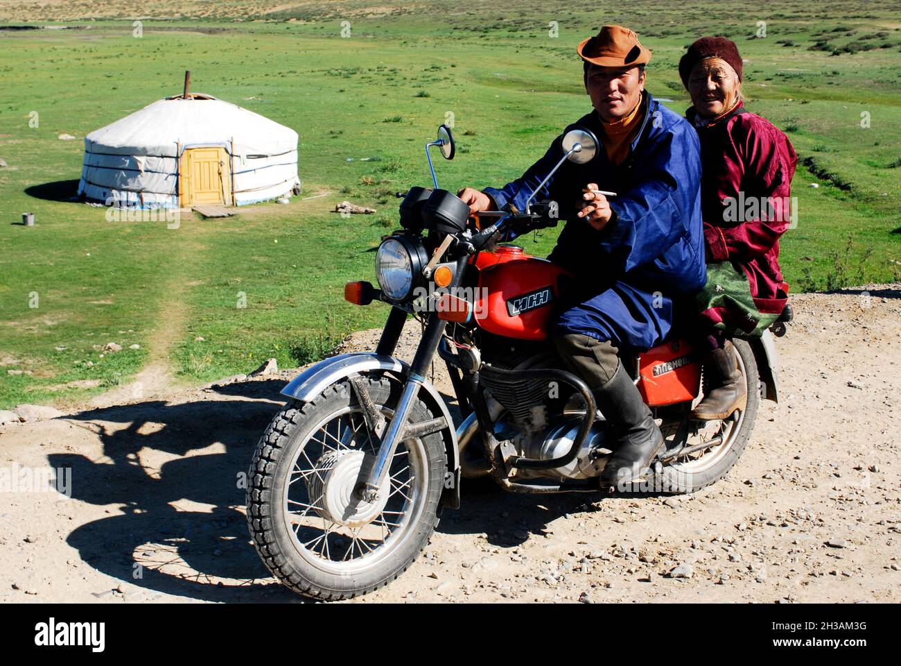 MONGOLIA. NOMAD PEOPLE Stock Photo