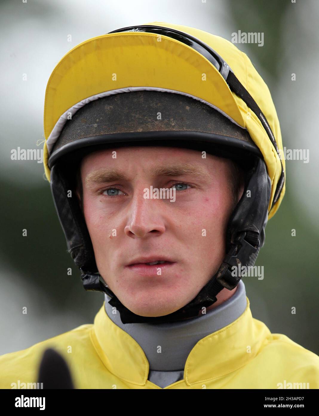 File photo dated 16-07-2014 of jockey Matt Griffiths who remains in a stable condition in hospital following a car crash three weeks ago. Issue date: Wednesday October 27, 2021. Stock Photo