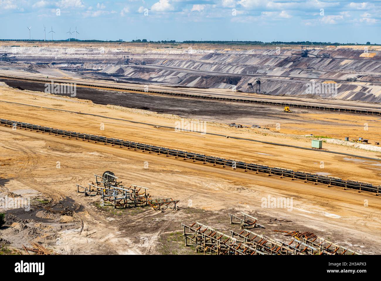 Garzweiler, Germany. The Gartzweiler Brown Coal Open Pit Mine fuelles ...