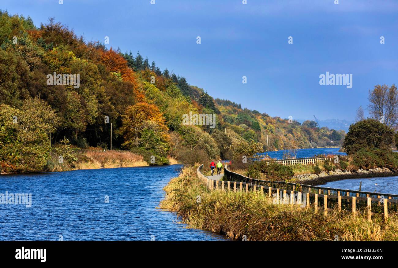 Newry Canal greenway, Carlingford Lough, County Down, Northern Ireland Stock Photo