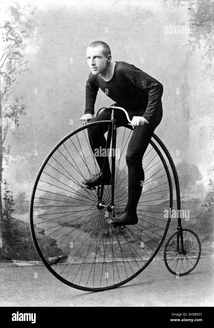 New York, World Champion long-distance cyclist William Walker Martin, Known as 'Plugger'. In 1891 he won six-day race at Madison Square Garden NY PDPK Stock Photo