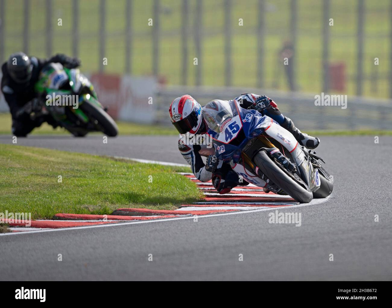 Quattro Group British Supersport/British GP2, 45, Scott Swann, Yamaha, IFS Team Swann Racing Stock Photo