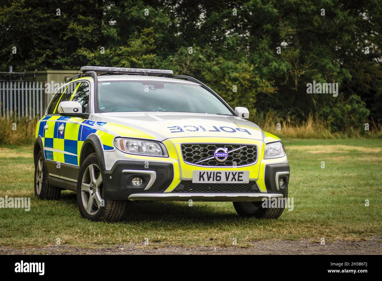 A Volvo XC70 Roads Policing Unit of Lincolnshire Police Stock Photo