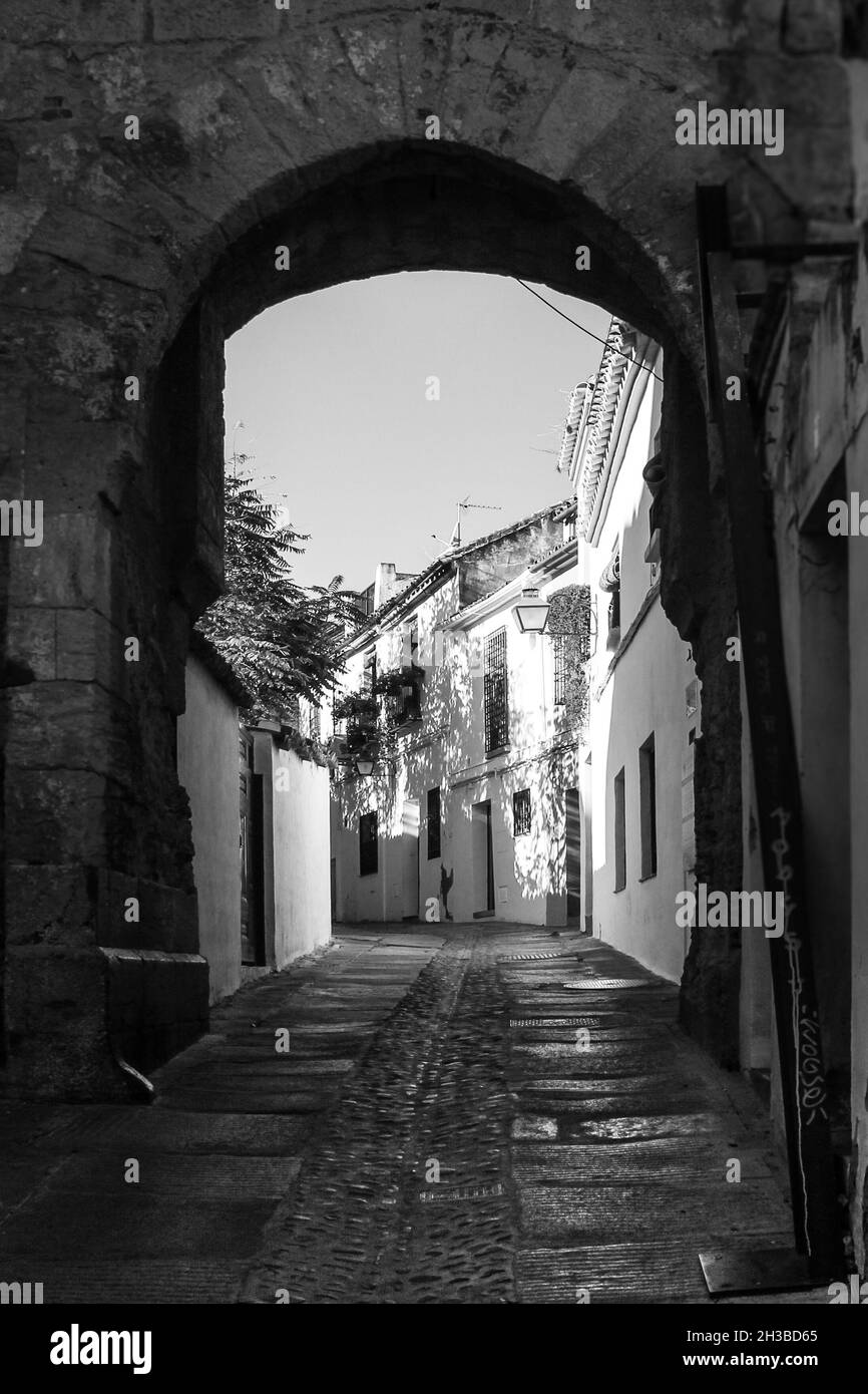 Arch door way Black and White Stock Photos & Images - Alamy
