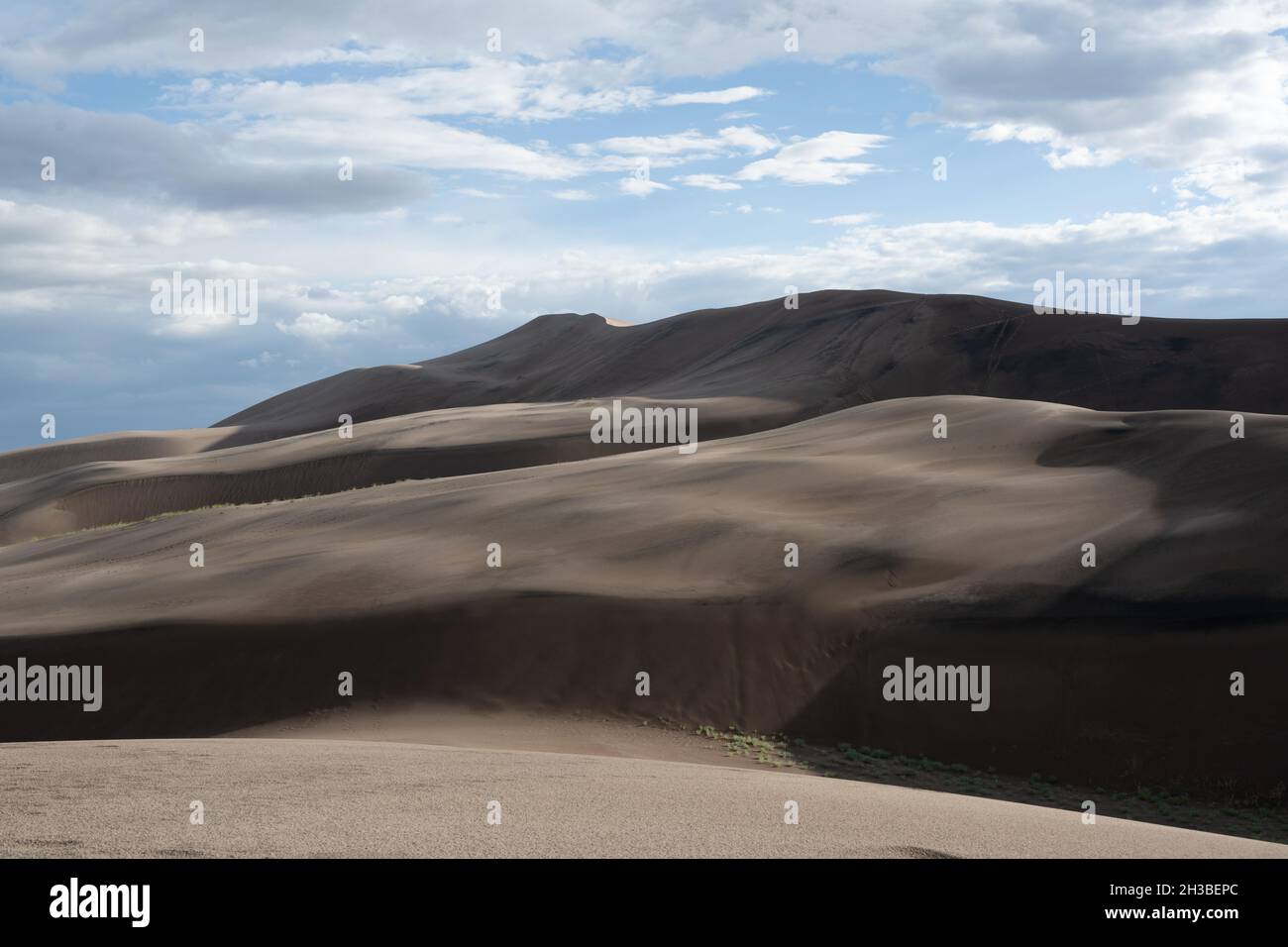 Dunes of Colorado during mid-day Stock Photo